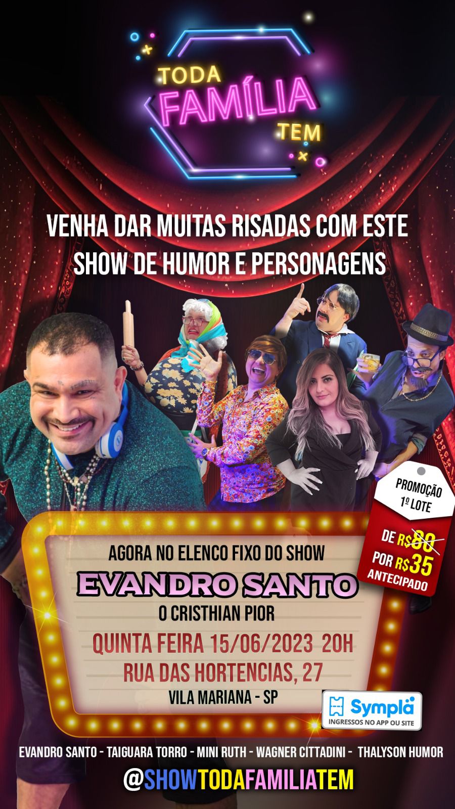 stand up comedy e humor com evandro santo em são paulo